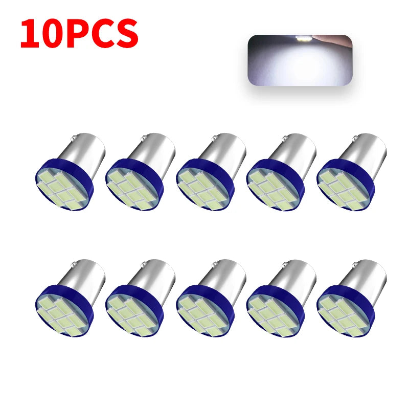 10PCS ba9s T11 T4W Bayonet Ac 6V 1206 3020