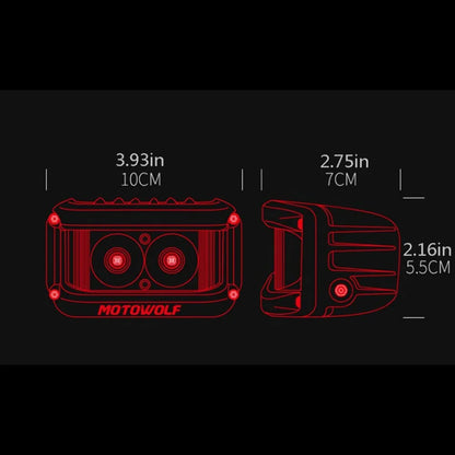 Work double-sided Shooting Super Bright Waterproof Spotlight