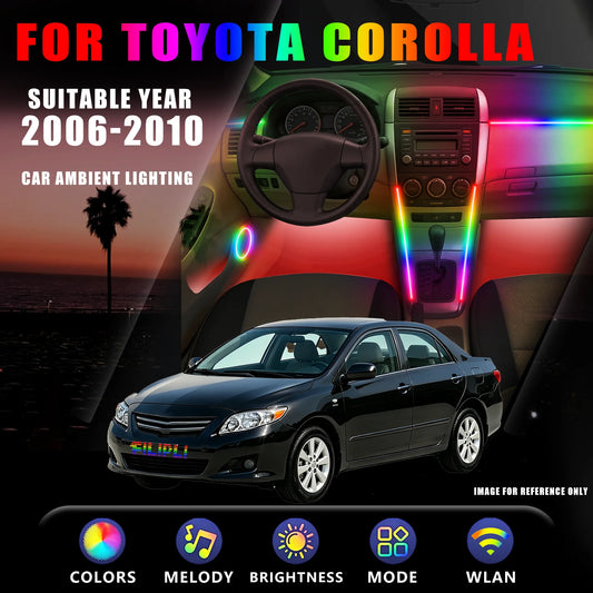 For Toyota Corolla 2006-2010 Dream Color Ambient Lighting Kit