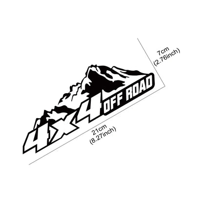 For Waterproof Vinyl Film Sticker 4X4 Offroad Mountain Pvc