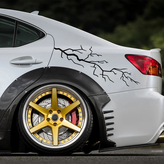 62x16cm Creative Speed Racing Lightning Stickers Waterproof