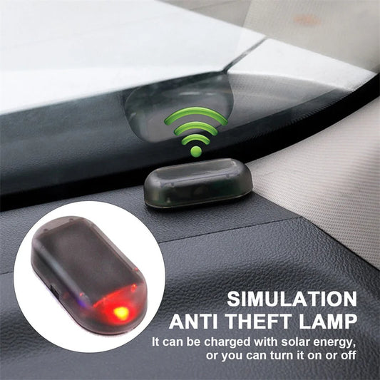 Solar Power Fake Dummy Alarm Warning Security anti-theft Flashing