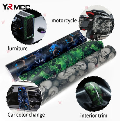 Graffiti Vinyl Wrap Wraps Personality Paper Wrapping Film Skull