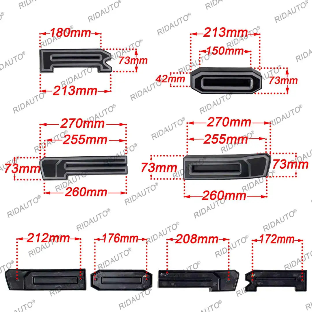 For Ranger 2015-2021 T8 T7 Raptor Pickup Truck Modified Letter