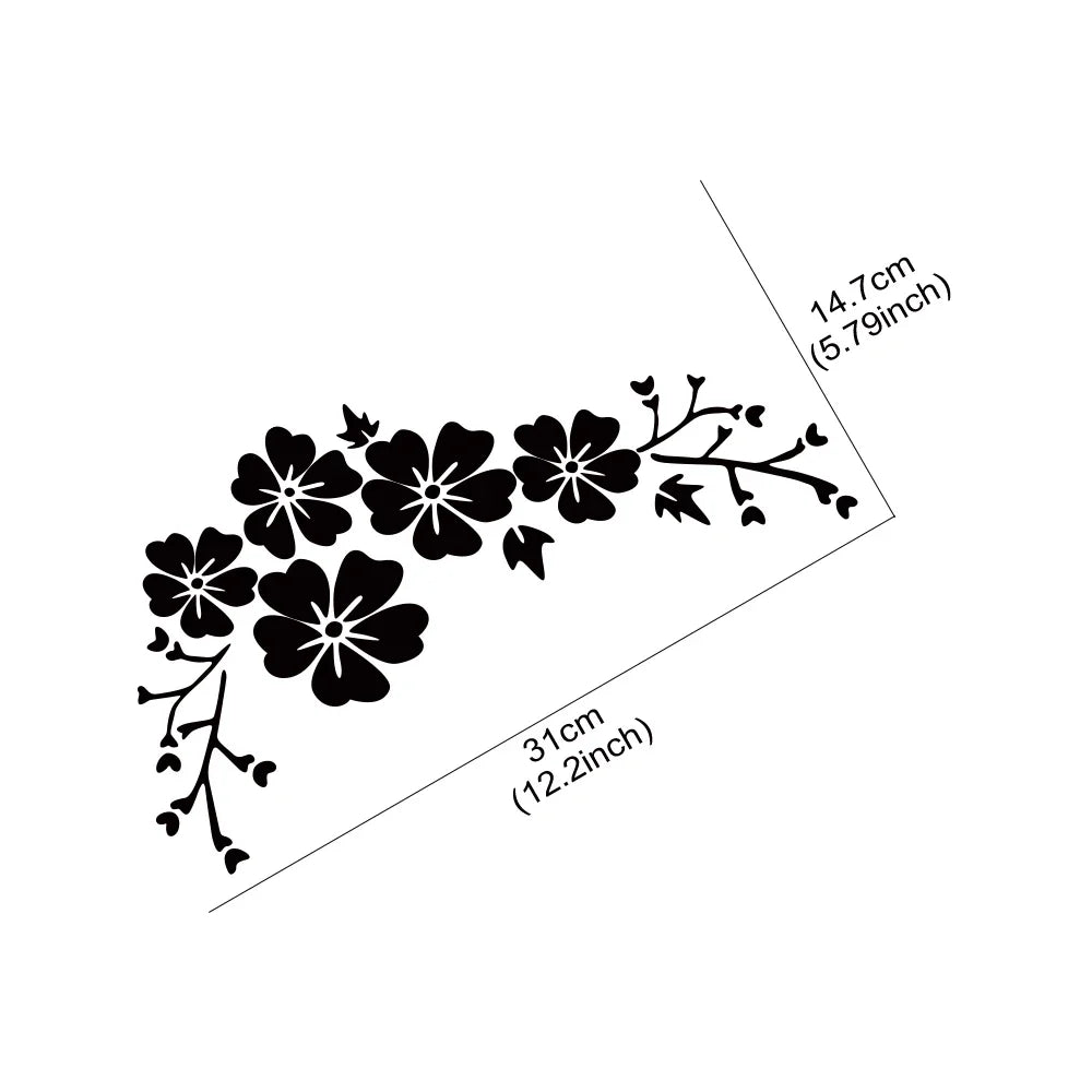 Sticker Blossom Flower Clusters Waterproof Vinyl Decal