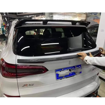 For BMW X5 G05 2018+ Carbon Fiber Tail Fins Wing Rear Deck
