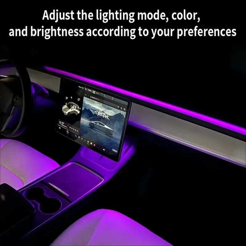 For Tesla Model 3 Y Instrument Panel Ambient Wireless Charging