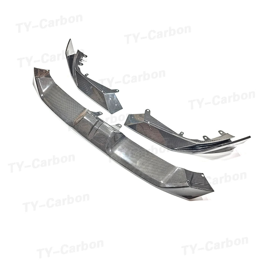 For BMW X6M F96 Lci 2024+ Dry Carbon Fiber Sq Front Lip Bumper