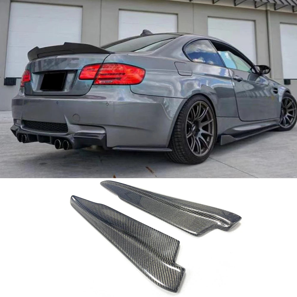 For BMW 3 Series E92 E93 Rear Bumper Splitters Fins M3 2007 2012