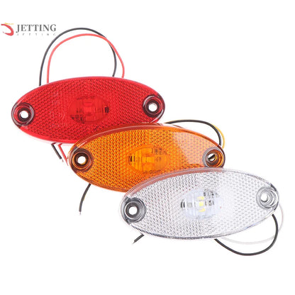 For Trailer 3LED 12V 24V Side Marker Trucks Caravan