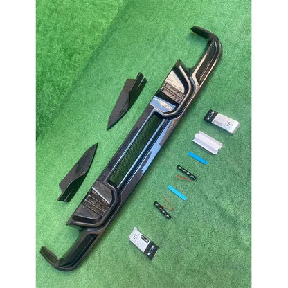 For BMW X5M F95 X6M F96 2019 Carbon Fiber Rear Bumper Diffuser