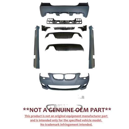 For BMW 5 Series E60 2003‑2009 Upgrade M Tech Front Rear Bumper
