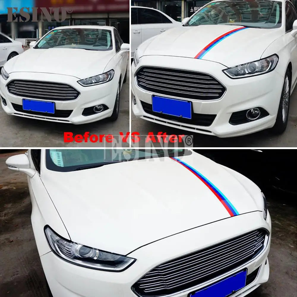 For M Color Germany France Italy Hood Door Side Skirt Stripe