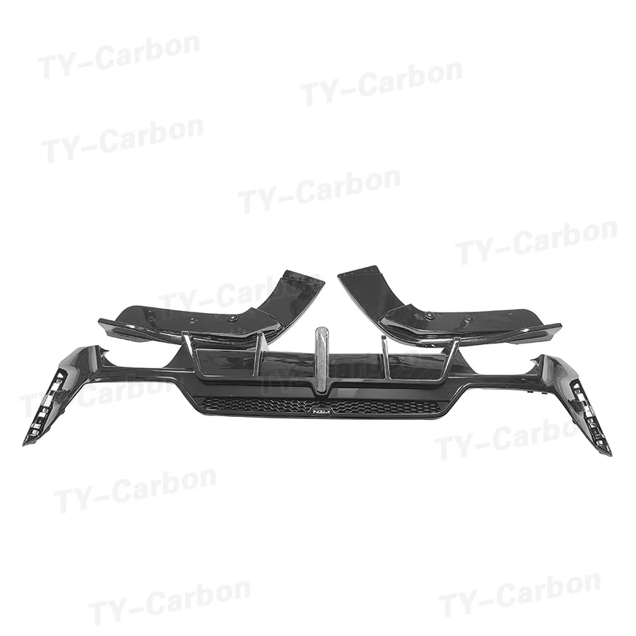 For BMW 3 Series G20 G28 Vten Pp Gloss Black Rear Bumper