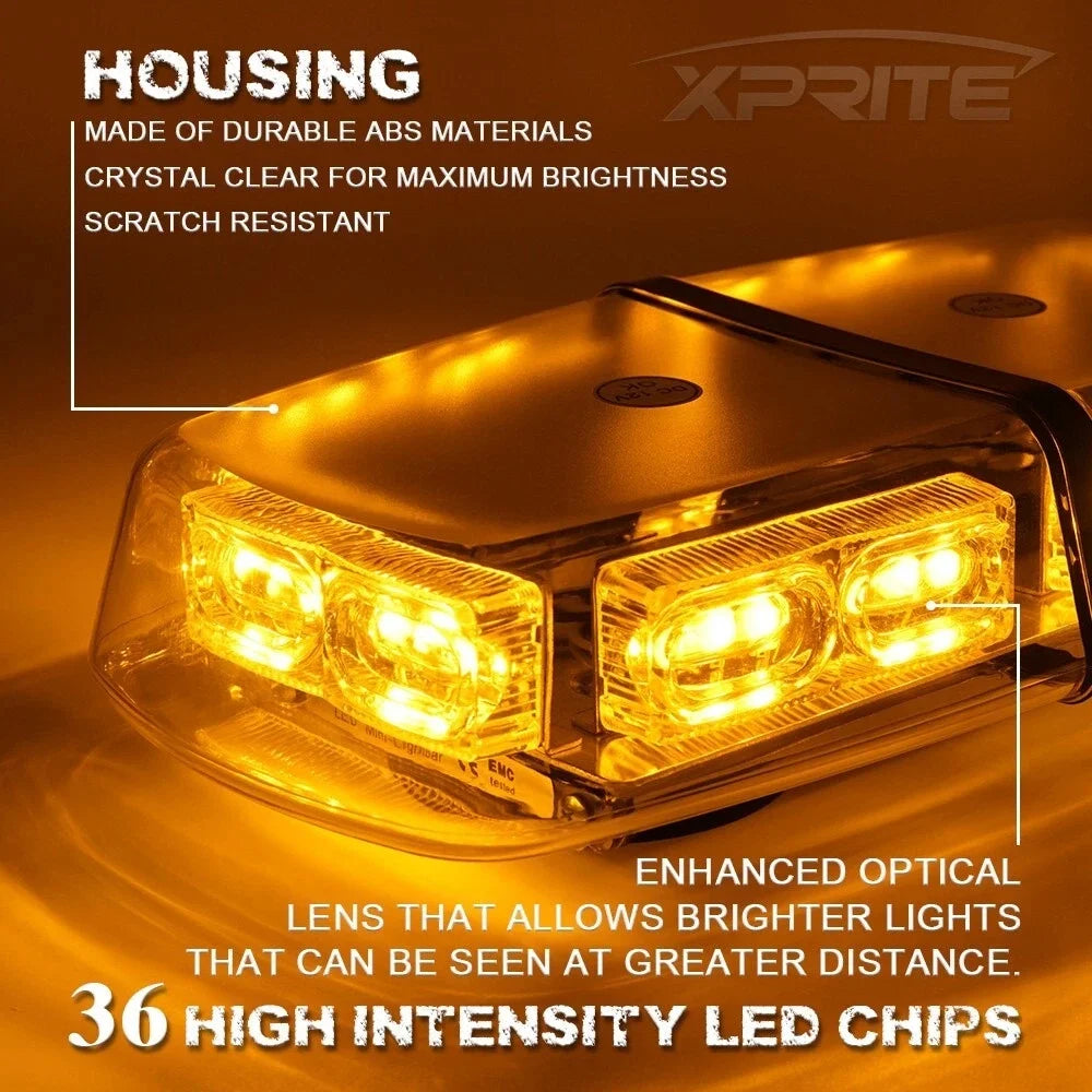 12V 60W Emergenecy Warning Flashing Super Bright Amber Hazard