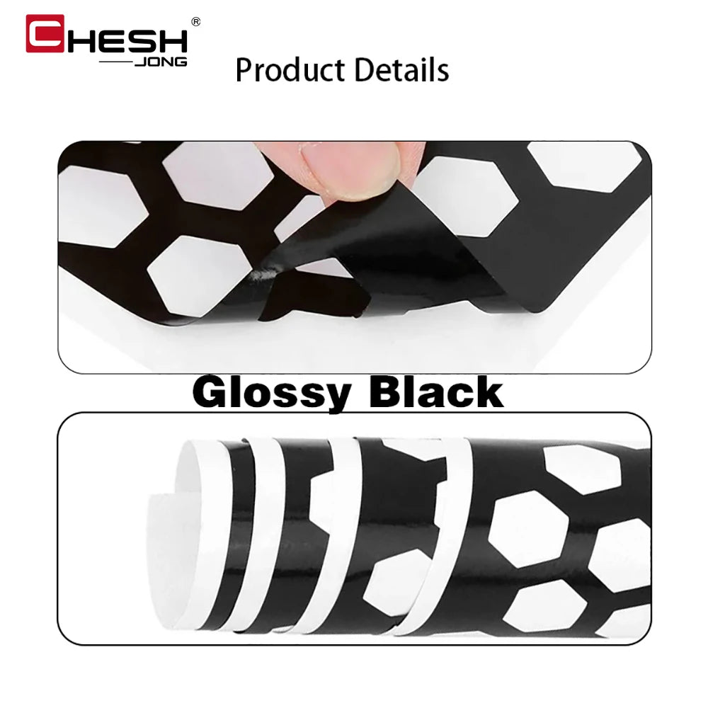 For Auto Motorcycle Diy Exterior Decoration Honeycomb Front Rear