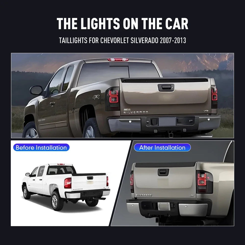 For Chevorlet Silverado 07-13 Reverse Brake Pair Tail Turning