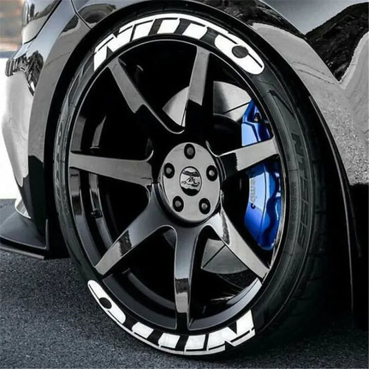 8PCS Tire Wheel Stickers Label Motocross Bike Motorcycle