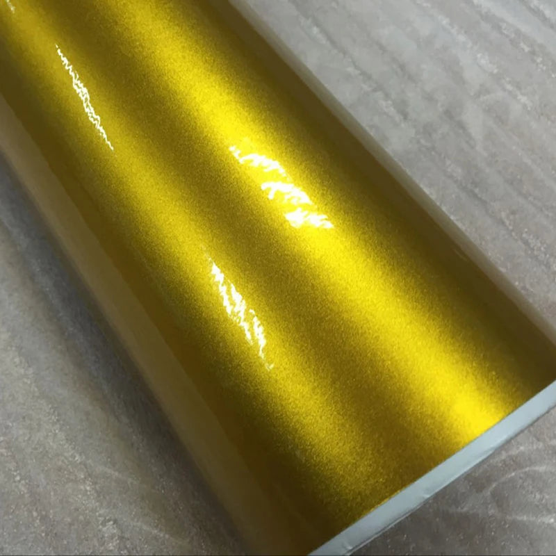 Premium 58x152cm Lot Gold Metallic Pearl Glossy Wrap Sticker