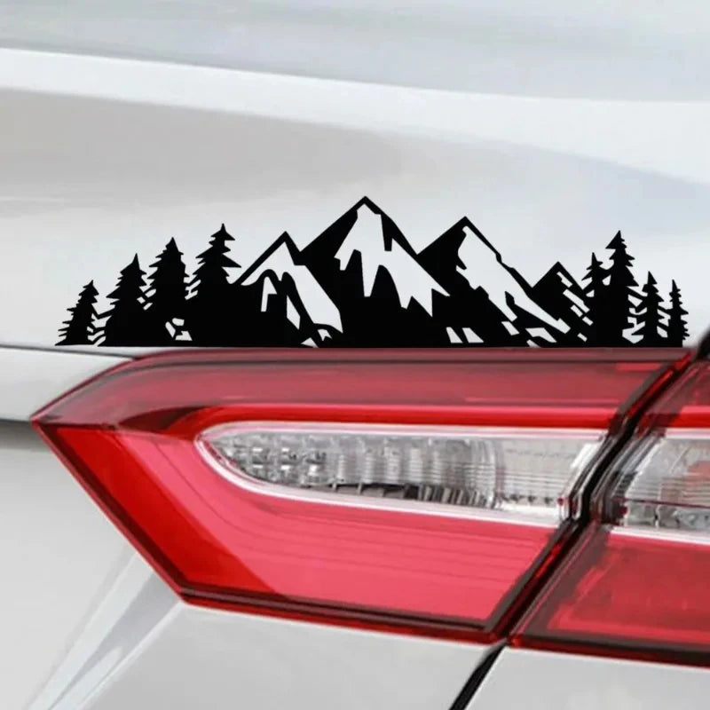 2PCS Mountain Tree Body Stickers Vinyl Waterproof Truck Trunk