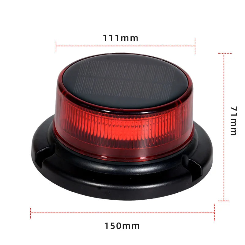 USB Rechargeable Solar Warning Strobe Anchor Powered Navigation