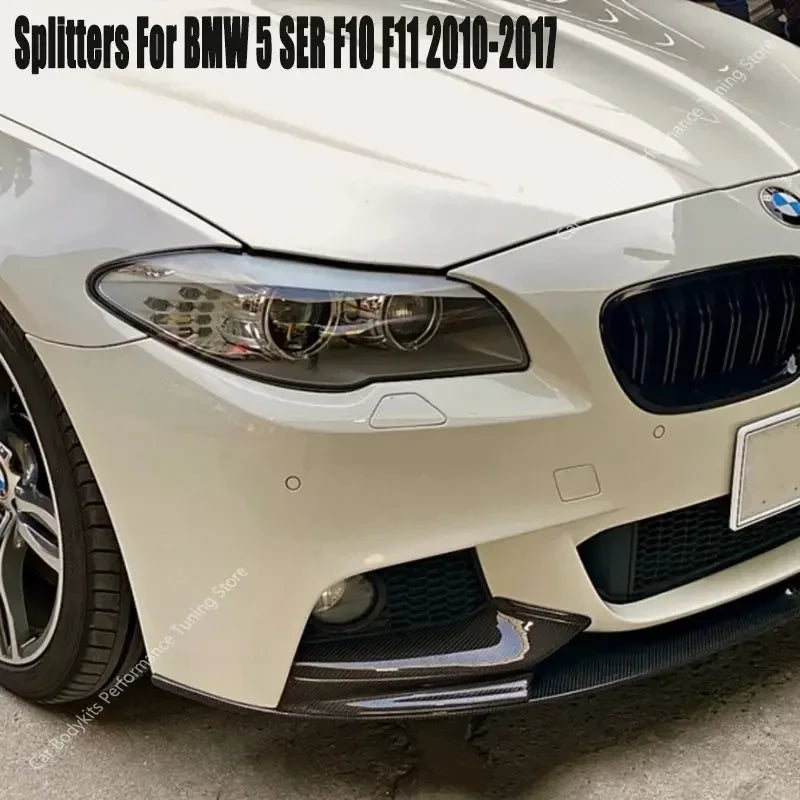 For BMW F10 F11 Mp Style Front Bumper Lip Splitter Diffuser 530I