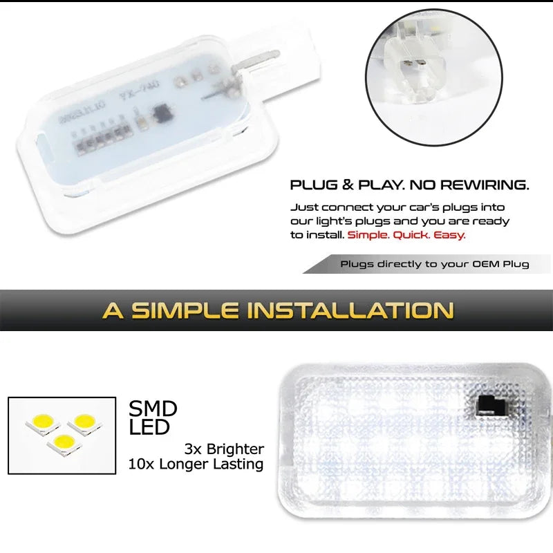 For Subaru Impreza Wrx Sti Hatchback 1PC Trunk Boot Lamps
