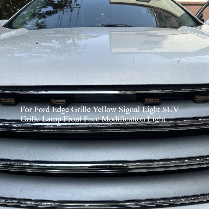 For Ford Edge LED Front Grille Daytime Running Yellow Small