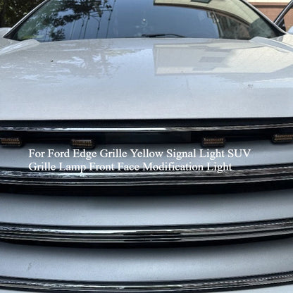 For Ford Edge LED Front Grille Daytime Running Yellow Small
