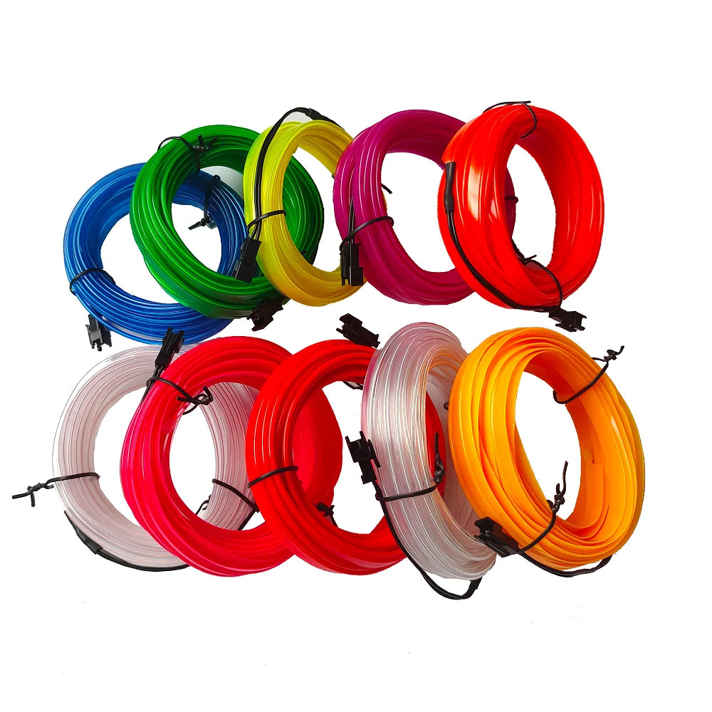 5M Interior Flexible Neon USB Drive Ambient styling12v