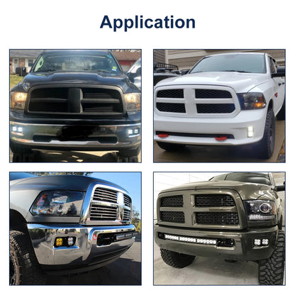 For 2010-2019 Dodge Ram 2500 3500 Upgrade Hidden Bumper Pods Fog