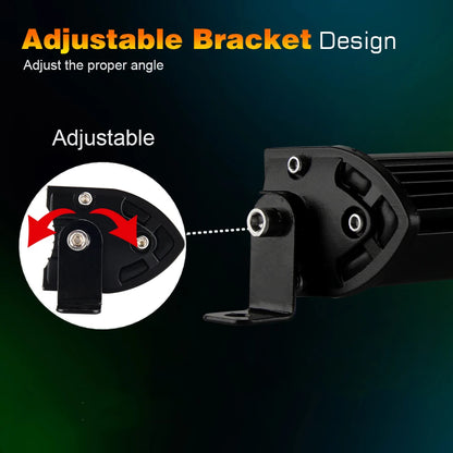 ultra-thin Bar Inch Flood Dual Row Truck off-road Lighting