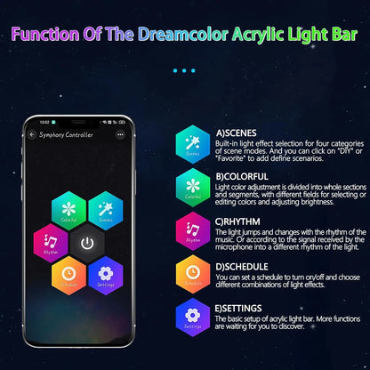 For Tesla Model 3 Y S 2IN1 Dynamic Neon Ambient RGB Acrylic