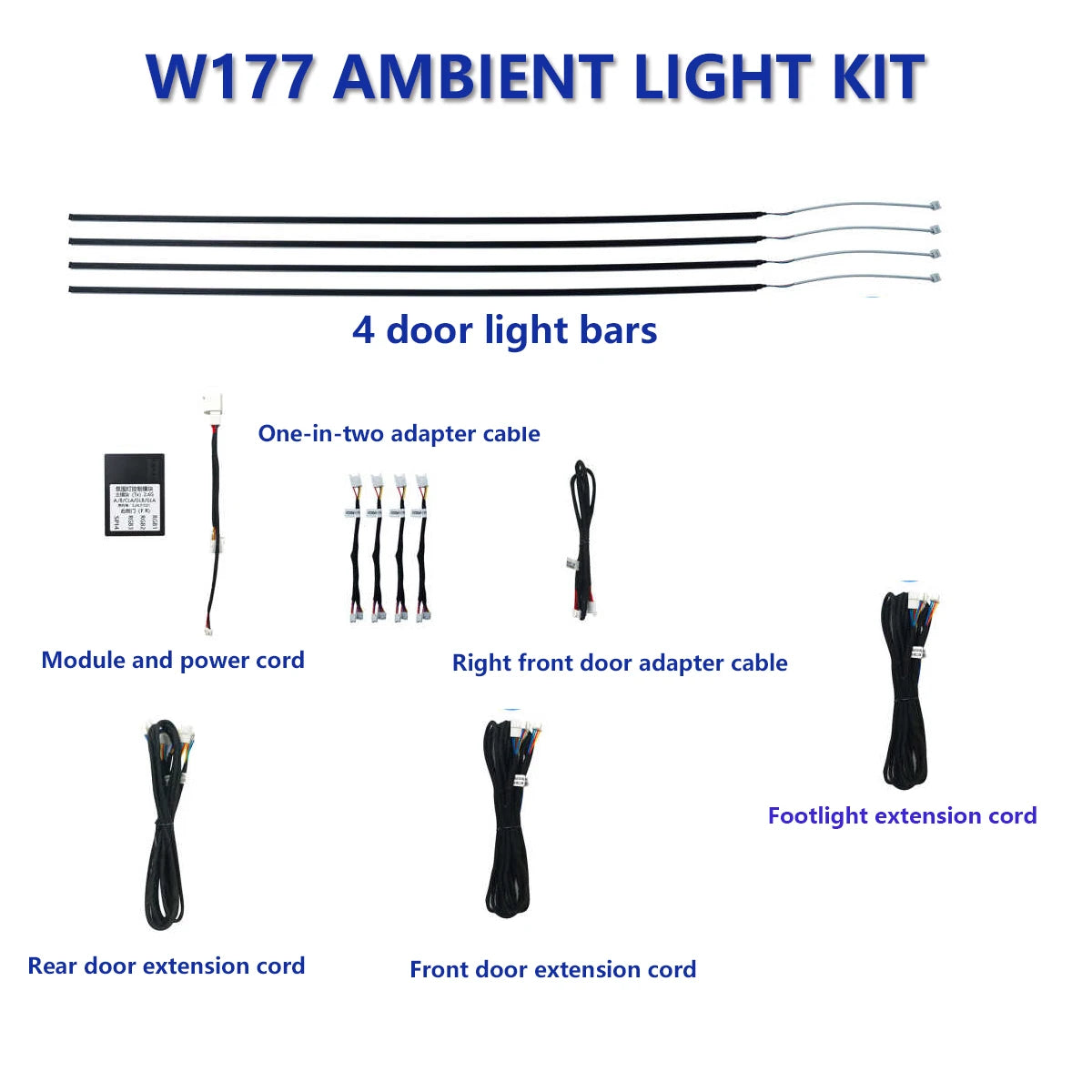 For Mercedes-Benz A B Cla GLA-class W177 W118 Door Bars Interior