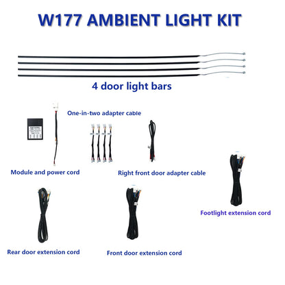 For Mercedes-Benz A B Cla GLA-class W177 W118 Door Bars Interior
