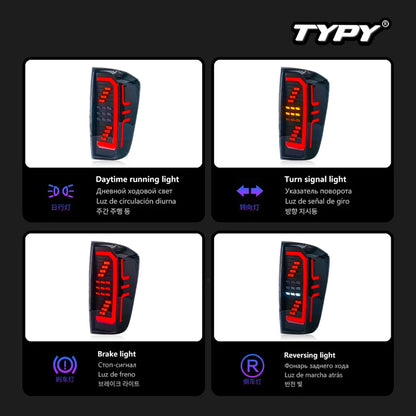 For Nissan Navara NP300 2017-2021 Taillight Upgrade Modified Drl