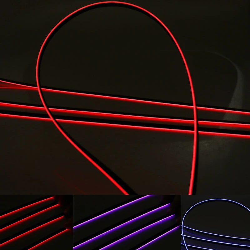 For 18 In 1 LED Strip Ambient RGB Color Interior Acrylic Strip