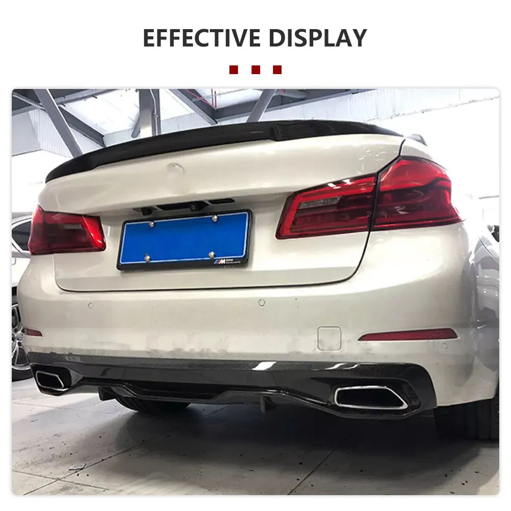 For BMW 5 Series G30 Standard Rear Bumper Diffuser Spoiler Sedan