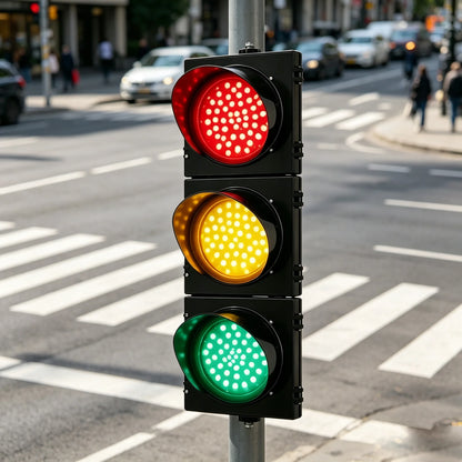 Waterproof Traffic Signal Red Yellow Green Indicator Outdoor Road