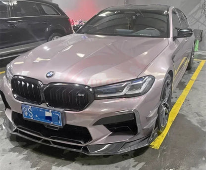 For BMW M5 F90 2018-2022 Carbon Fiber Front Bumper Lip Rear