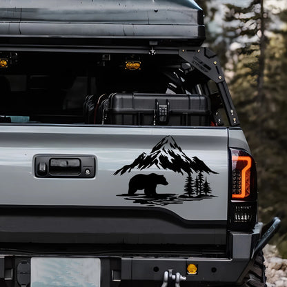 Bear Crossing Forest Adventure Pickup SUV off-road Sticker Window