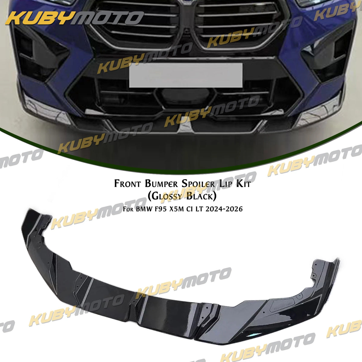 For BMW F95 X5M F96 X6M Lci Lt 2024-2026 Front Bumper Spoiler