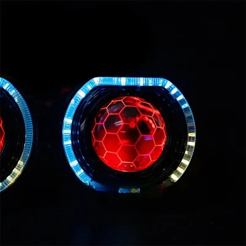 Custom Headlights Rgbw Angel Eye Sequential Indicator Turbine