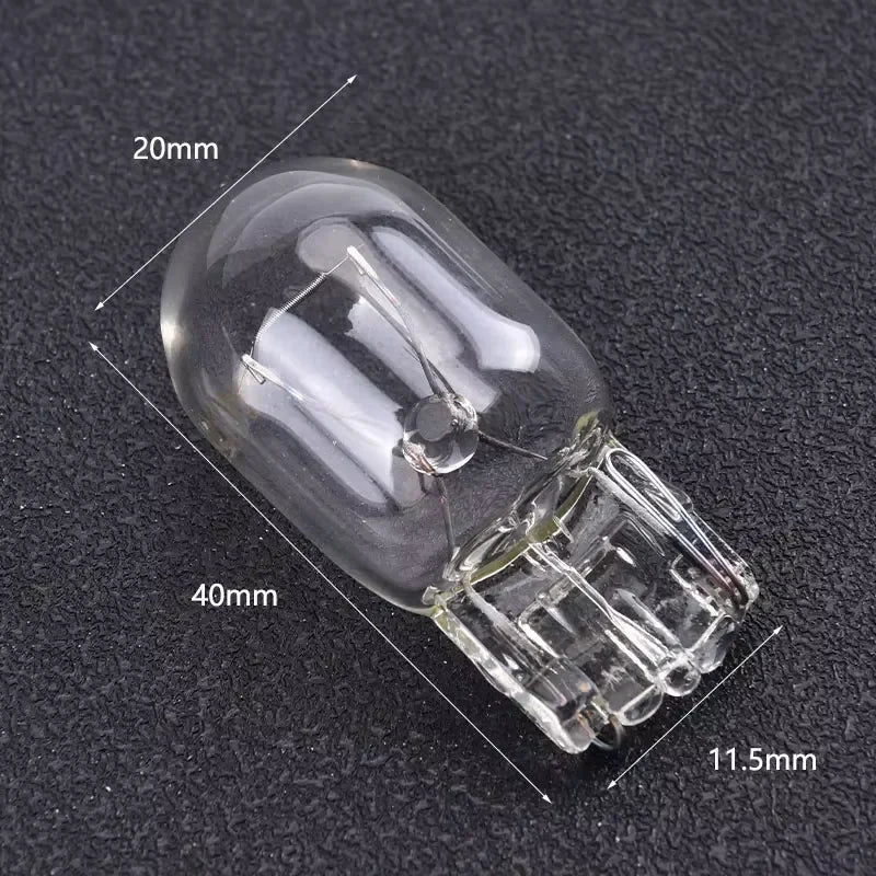 10PCS T20 7443 7440 Signal W21 5W Halogen Clear