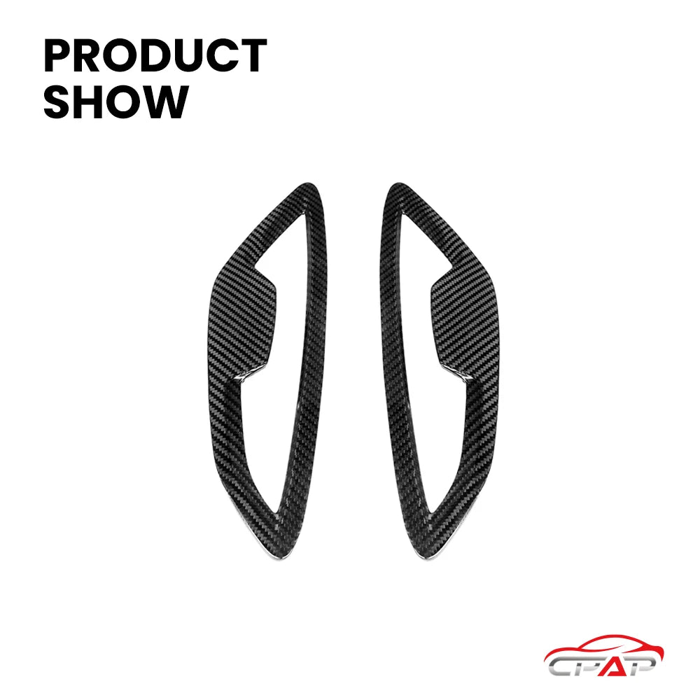 For BMW 8 Series G14 G15 Real Dry Carbon Fiber Side Fender Trim