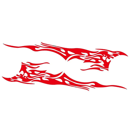 Stickers On Motors Side Body Vinyl Sticker Flame Large