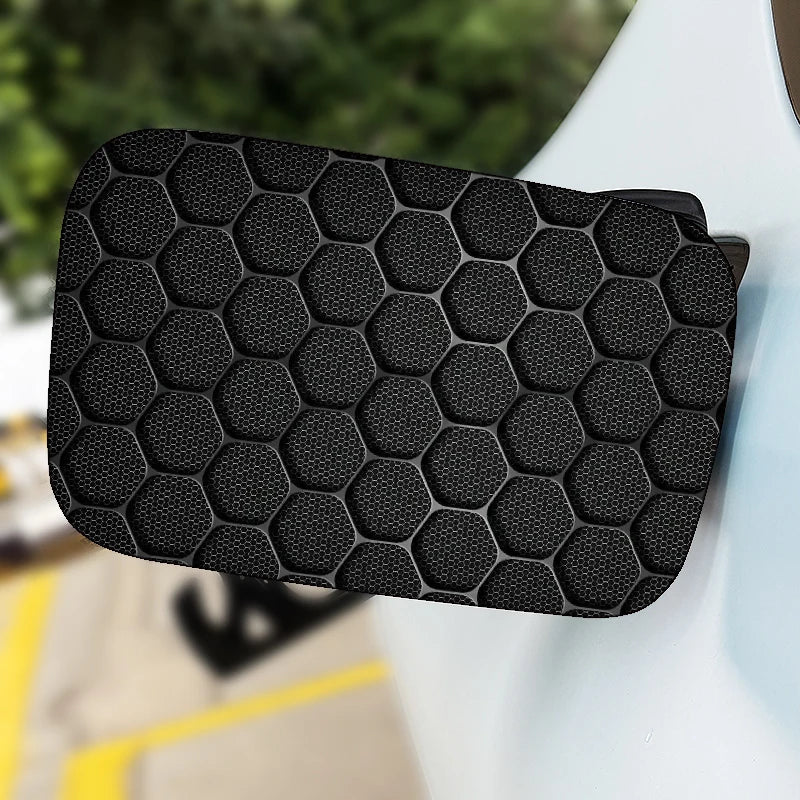 1PC 2PCS Honeycomb Pattern Fuel Tank Cap Stickers Waterproof