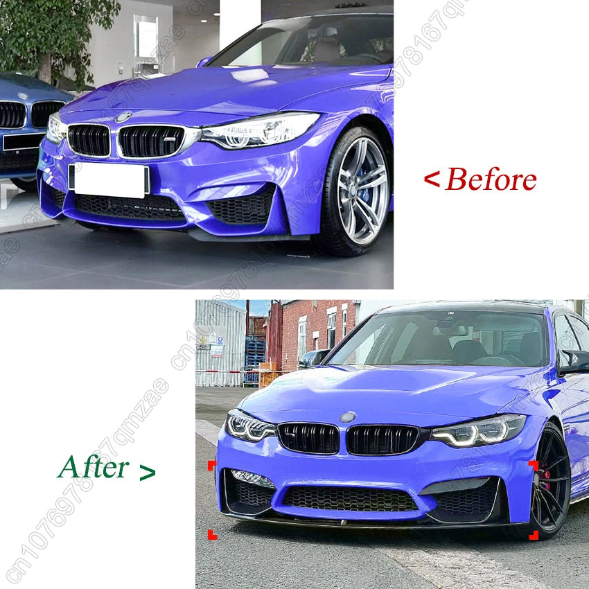 For BMW 3 4 Series M3 Front Bumper Fog Grill Trim Air Blade