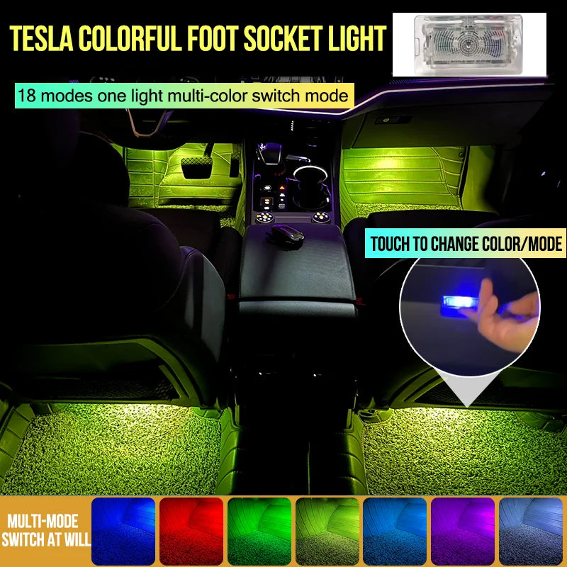 For Tesla Model 3 X S Y Interior Fit Footwell Lighting Trunk