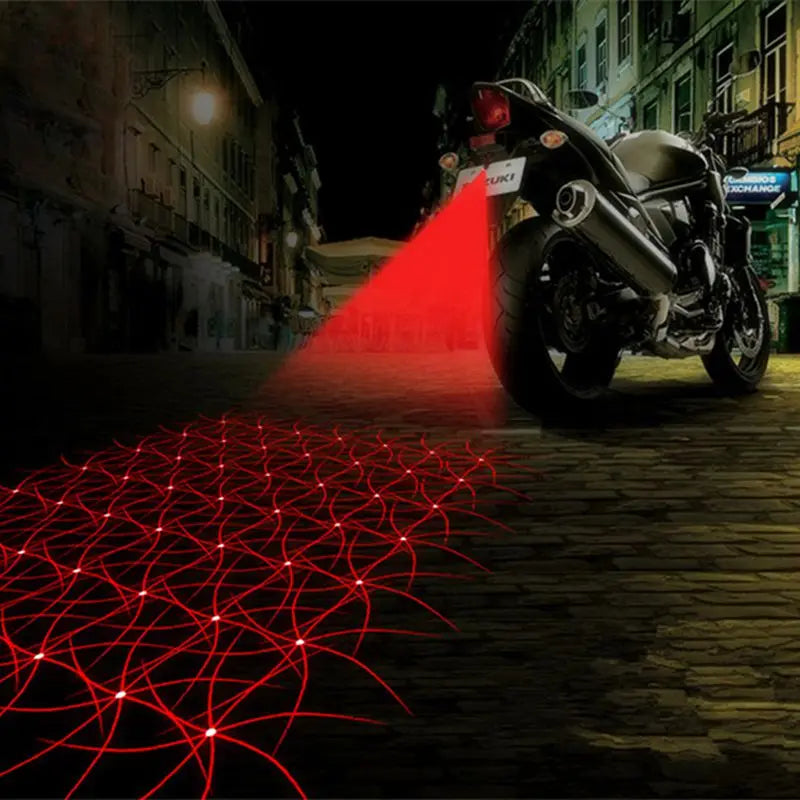 Cool Motorcycle Tail Warning Laser Fog Lamps Waterproof Moto